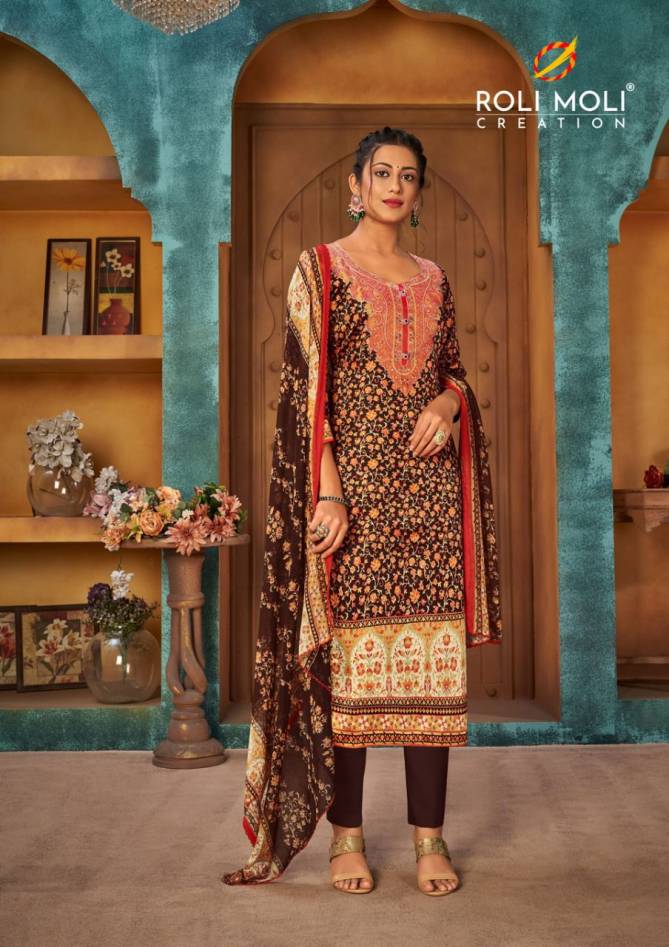 Roli Moli Zaara 4 Jam Cotton Printed Casual Wear Designer Dress Material Collection